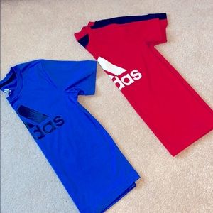 Boys Adidas shirts , size 6